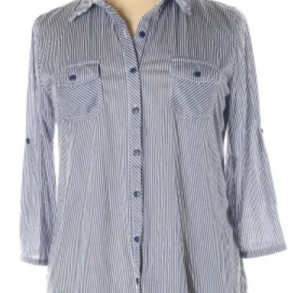 Striped Button Down Top